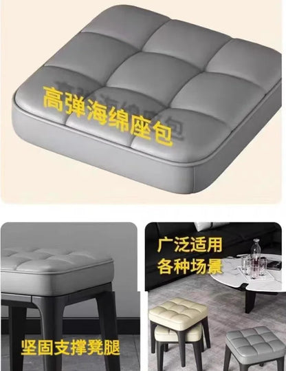 Thickened Low Stool Coffee Table Stool Stackable Living Room Stool Children's Sofa Household Square Stools