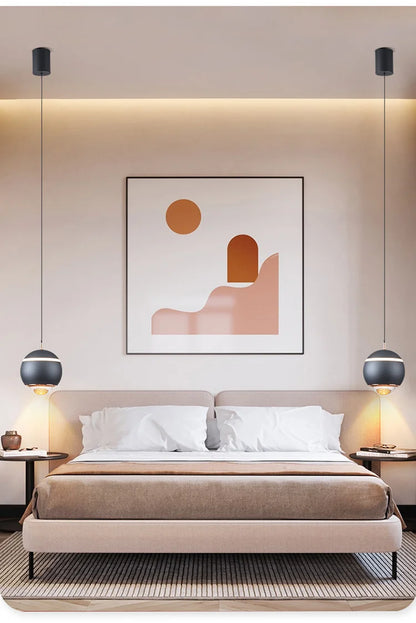Small modern bed about light lift advanced minimalist master bedroom bar hanging bedroom head chandelier simple luxury creative