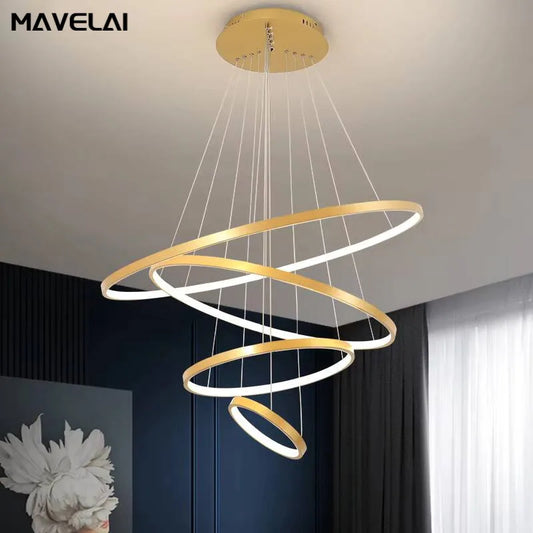 Modern Led Chandeliers Villa Living Bedroom restaurant Wrought Iron Ceiling Chandelier Home Indoor Lighting Decor Pendant Lights