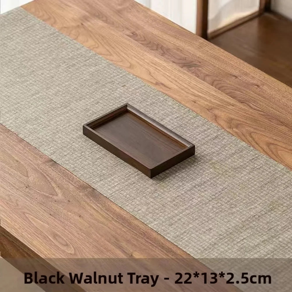 1pc Rectangular Wooden Serving Tray Dust-resistant Portable Tray Tableware Food Tray Home For Kitchen Dining Party Tea Bar Tray