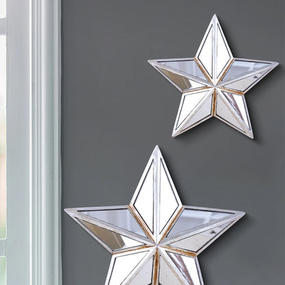 1PC, retro five-pointed star resin material glass mirror wall decoration hanging