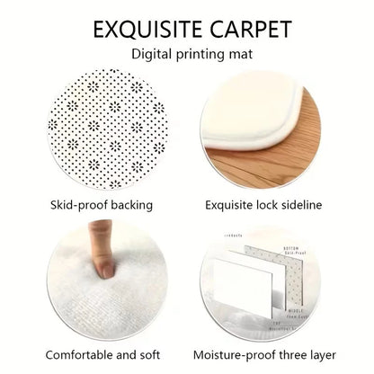 Kpop B-BTS Fashion Group Star Carpet Rug for Playroom Bedroom Living Room Sofa Home Decor,kids Area Rug Non-slip Floor Mat